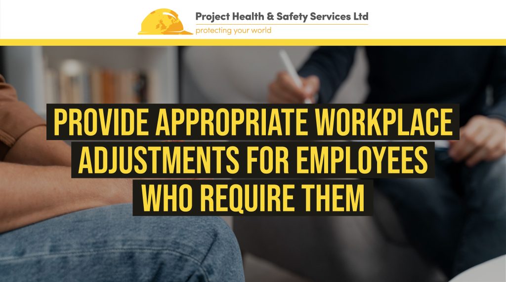 Title Image for Provide Appropriate Workplace Adjustments